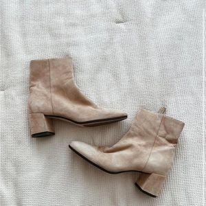 M Gemi Corsa Suede Tan Leather Ankle Boot